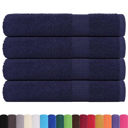 Towels "FROGN" 4 pcs Navy Blue 100x200 cm 360 gsm