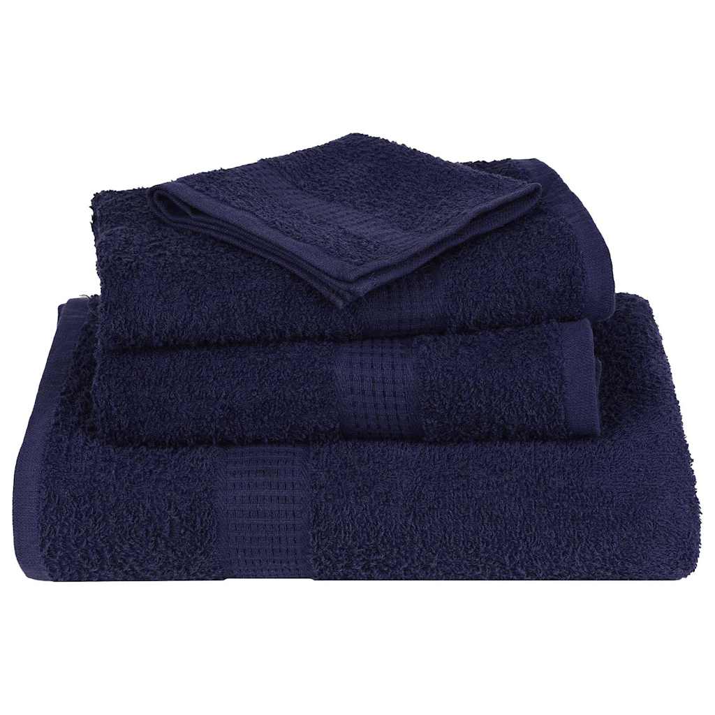 Towels "FROGN" 4 pcs Navy Blue 100x200 cm 360 gsm