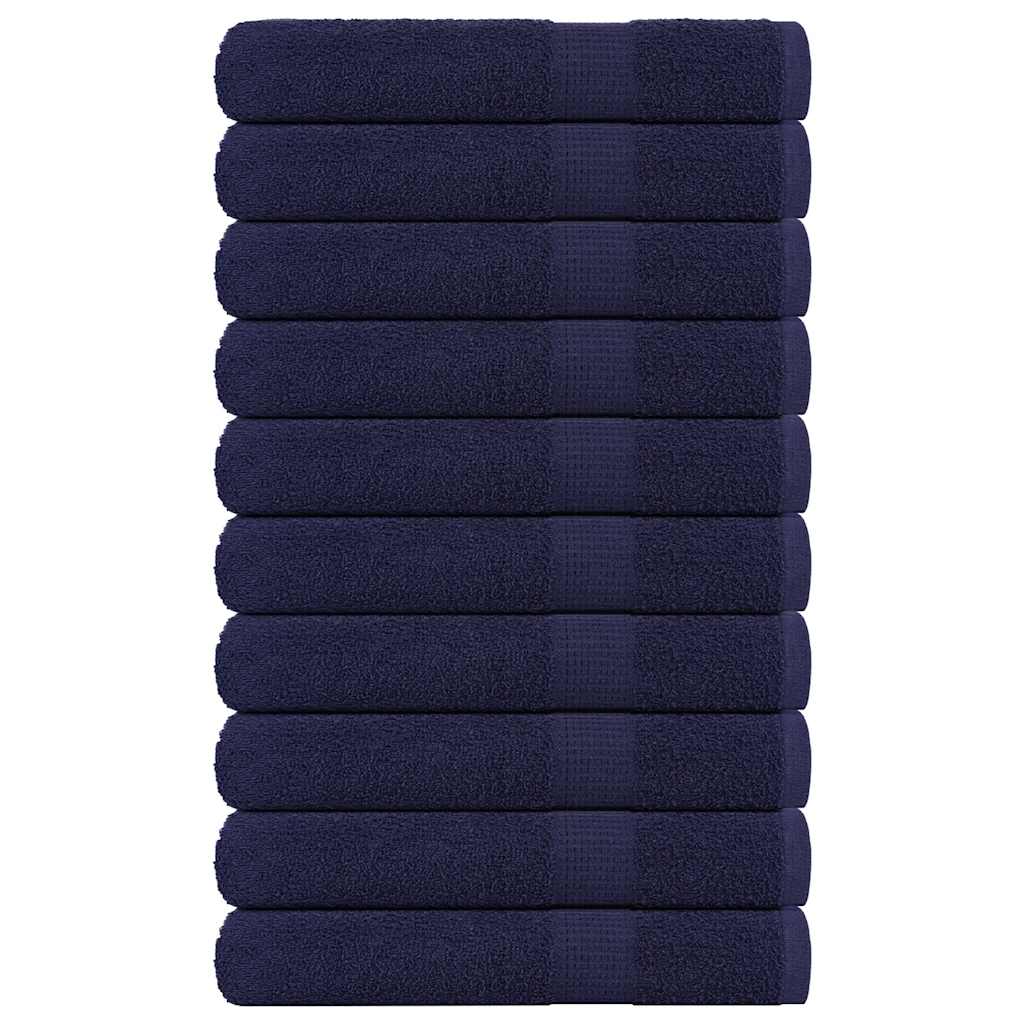 Towels "FROGN" 10 pcs Navy Blue 100x200 cm 360 gsm