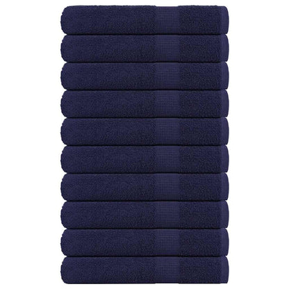 Towels "FROGN" 10 pcs Navy Blue 100x200 cm 360 gsm
