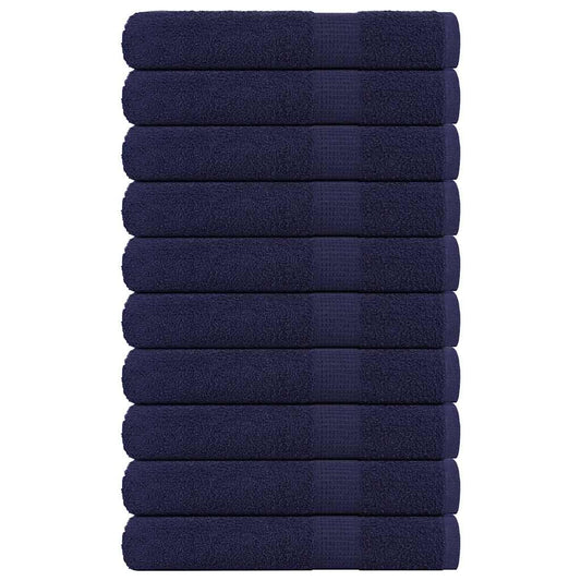Towels "FROGN" 10 pcs Navy Blue 100x200 cm 360 gsm