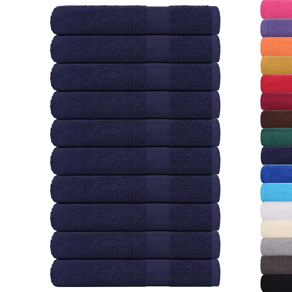 Towels "FROGN" 10 pcs Navy Blue 100x200 cm 360 gsm