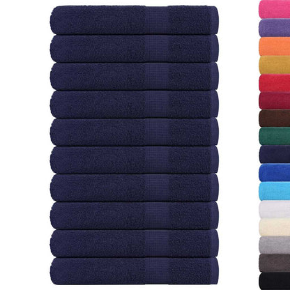 Towels "FROGN" 10 pcs Navy Blue 100x200 cm 360 gsm