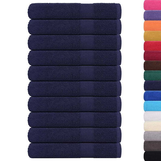 Towels "FROGN" 10 pcs Navy Blue 100x200 cm 360 gsm