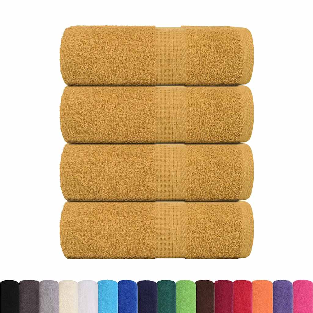 Wash Towels "FROGN" 4 pcs Gold 30x30 cm 360 gsm