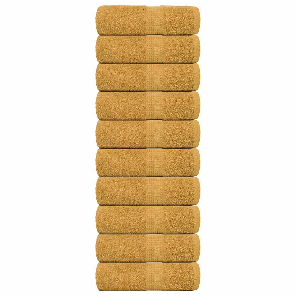 Wash Towels "FROGN" 10 pcs Gold 30x30 cm 360 gsm
