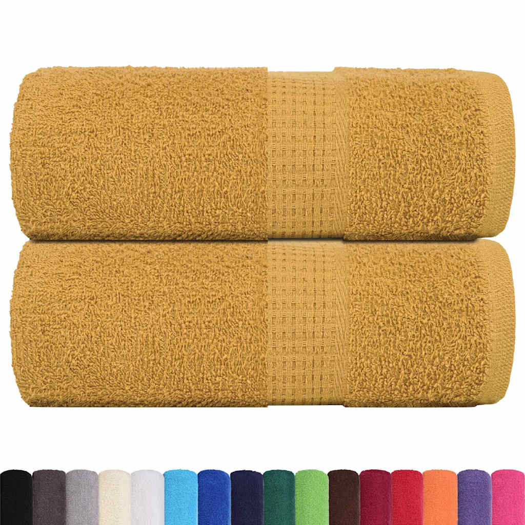 Guest Towels "FROGN" 2 pcs Gold 30x50 cm 360 gsm