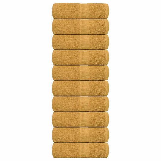 Guest Towels "FROGN" 10 pcs Gold 30x50 cm 360 gsm