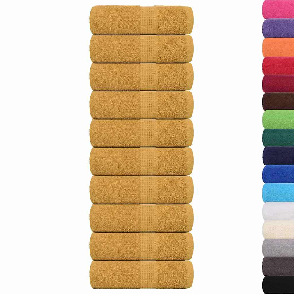Guest Towels "FROGN" 10 pcs Gold 30x50 cm 360 gsm