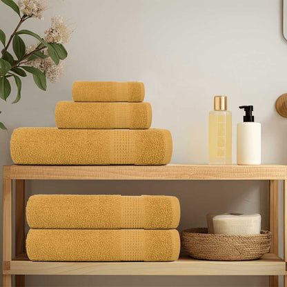 Hand Towels "FROGN" 4 pcs Gold 50x100 cm 360 gsm
