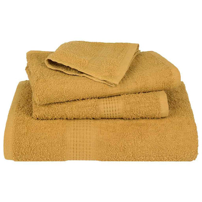 Hand Towels "FROGN" 4 pcs Gold 50x100 cm 360 gsm