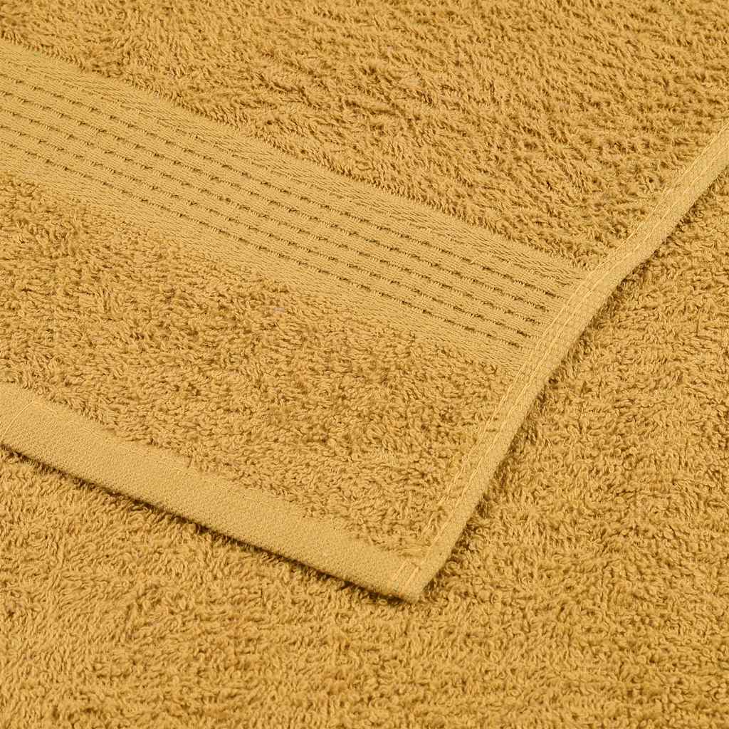 Hand Towels "FROGN" 4 pcs Gold 50x100 cm 360 gsm