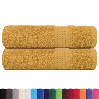 Shower Towels "FROGN" 2 pcs Gold 70x140 cm 360 gsm