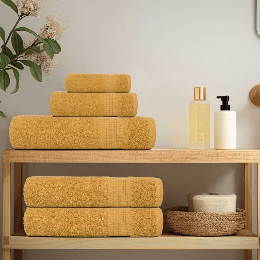Shower Towels "FROGN" 4 pcs Gold 70x140 cm 360 gsm