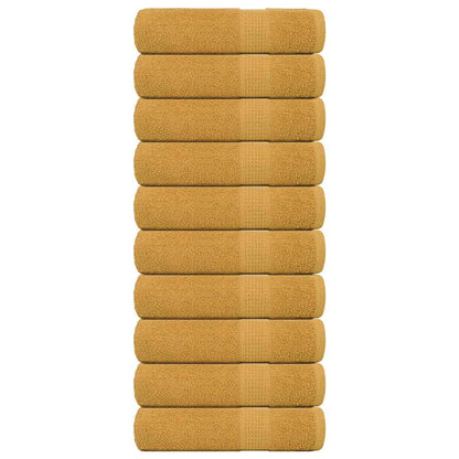 Shower Towels "FROGN" 10 pcs Gold 70x140 cm 360 gsm