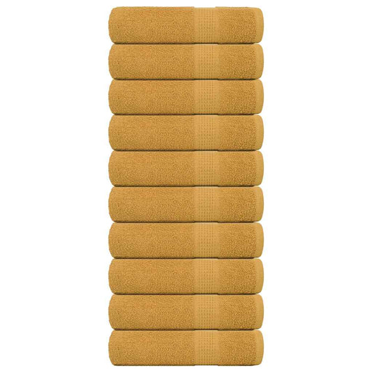 Shower Towels "FROGN" 10 pcs Gold 70x140 cm 360 gsm
