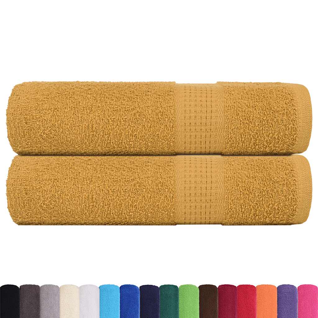 Bath Towels "FROGN" 2 pcs Gold 100x150 cm 360 gsm