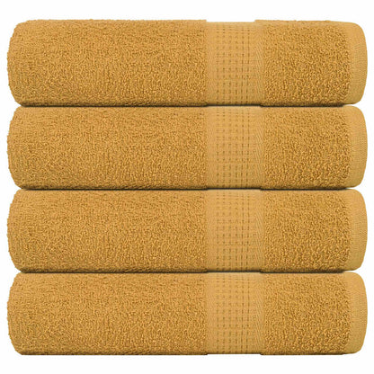 Bath Towels "FROGN" 4 pcs Gold 100x150 cm 360 gsm