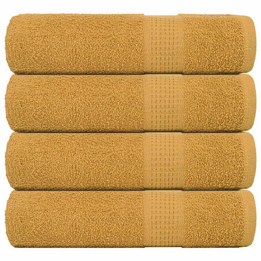 Bath Towels "FROGN" 4 pcs Gold 100x150 cm 360 gsm