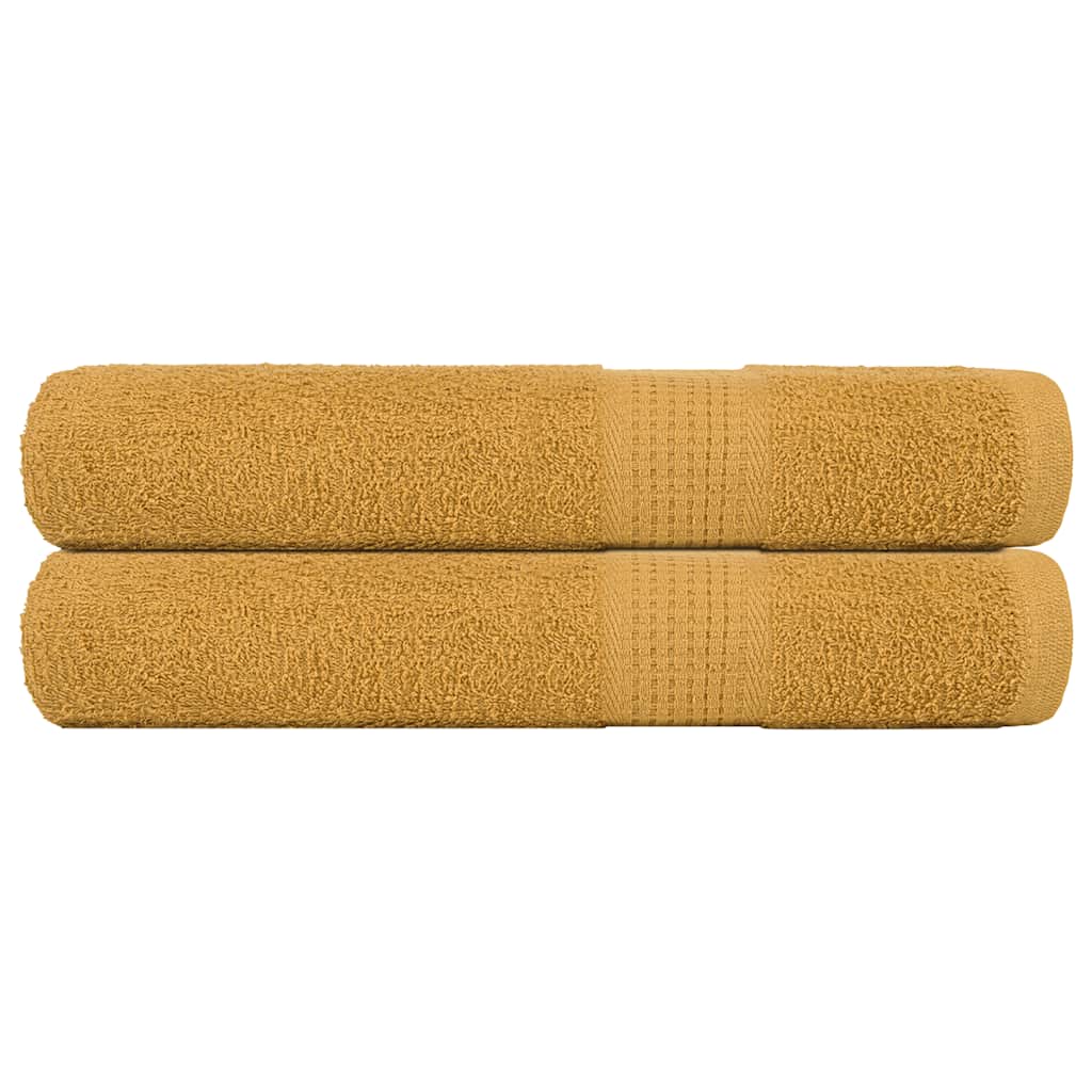Sauna Towels "FROGN" 2 pcs Gold 80x200 cm 360 gsm