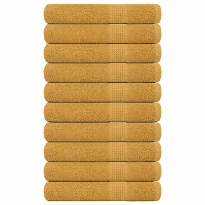 Sauna Towels "FROGN" 10 pcs Gold 80x200 cm 360 gsm