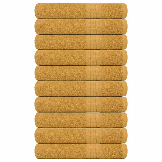 Sauna Towels "FROGN" 10 pcs Gold 80x200 cm 360 gsm