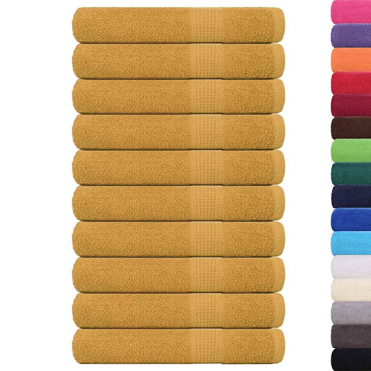 Sauna Towels "FROGN" 10 pcs Gold 80x200 cm 360 gsm