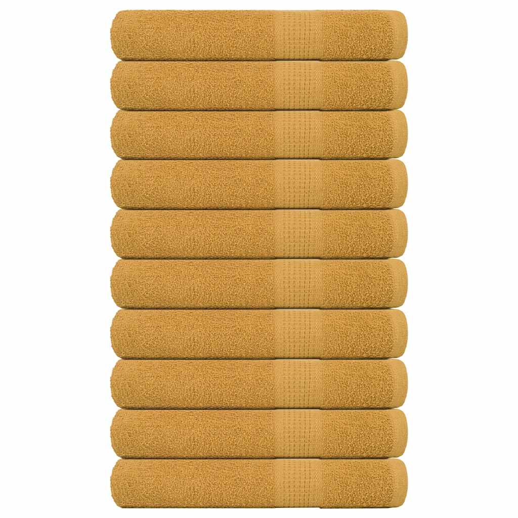 Towels "FROGN" 10 pcs Gold 100x200 cm 360 gsm