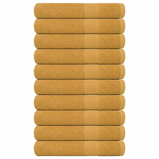 Towels "FROGN" 10 pcs Gold 100x200 cm 360 gsm