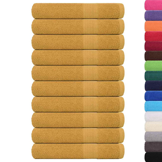 Towels "FROGN" 10 pcs Gold 100x200 cm 360 gsm