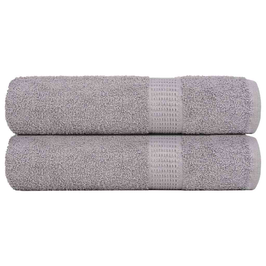 Hand Towels "FROGN" 2 pcs Grey 50x100 cm 360 gsm
