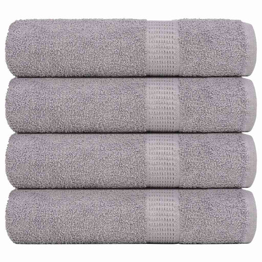 Hand Towels "FROGN" 4 pcs Grey 50x100 cm 360 gsm