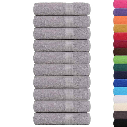 Hand Towels "FROGN" 10 pcs Grey 50x100 cm 360 gsm