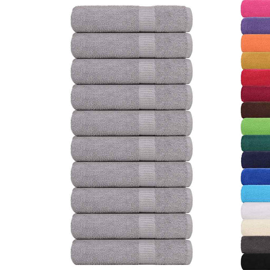 Bath Towels "FROGN" 10 pcs Grey 100x150 cm 360 gsm
