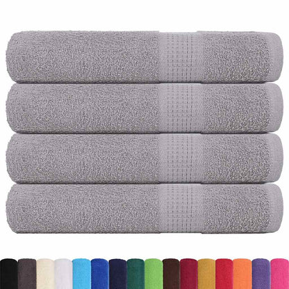 Sauna Towels "FROGN" 4 pcs Grey 80x200 cm 360 gsm