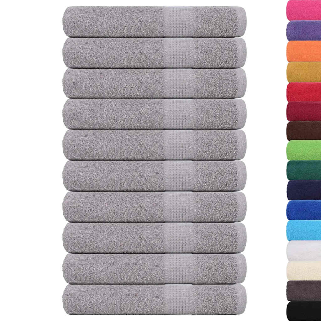 Sauna Towels "FROGN" 10 pcs Grey 80x200 cm 360 gsm