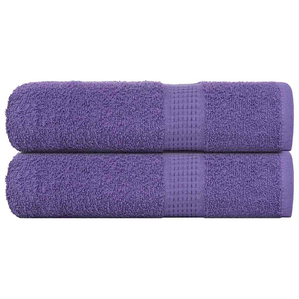 Hand Towels "FROGN" 2 pcs Purple 50x100 cm 360 gsm