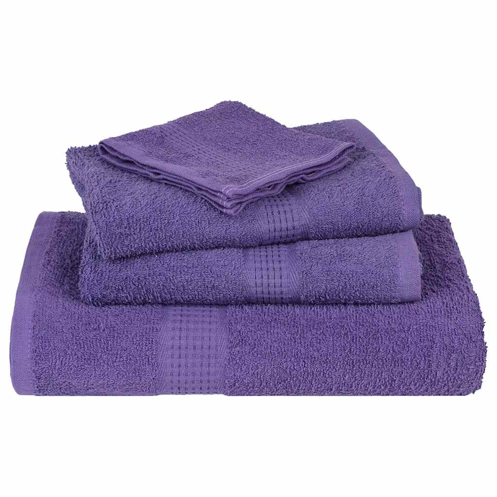 Hand Towels "FROGN" 2 pcs Purple 50x100 cm 360 gsm