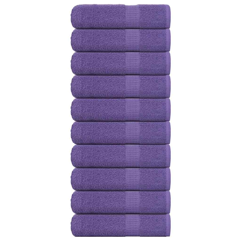 Hand Towels "FROGN" 10 pcs Purple 50x100 cm 360 gsm