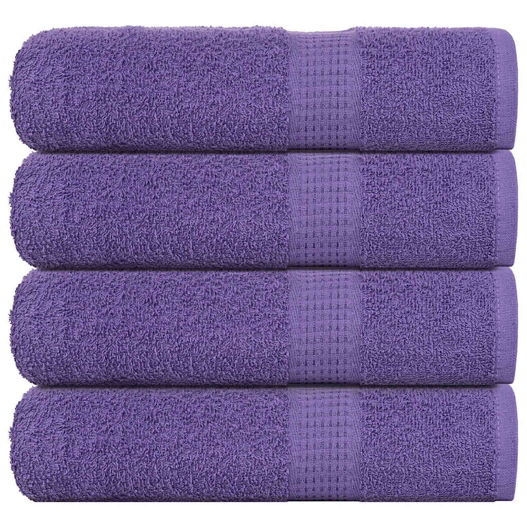 Bath Towels "FROGN" 4 pcs Purple 100x150 cm 360 gsm