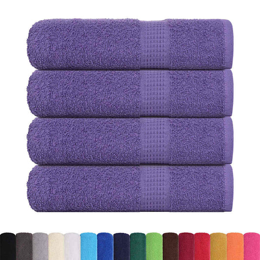 Bath Towels "FROGN" 4 pcs Purple 100x150 cm 360 gsm