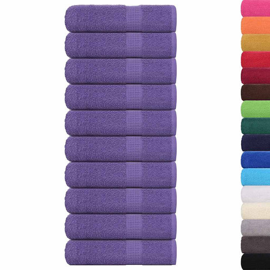Bath Towels "FROGN" 10 pcs Purple 100x150 cm 360 gsm