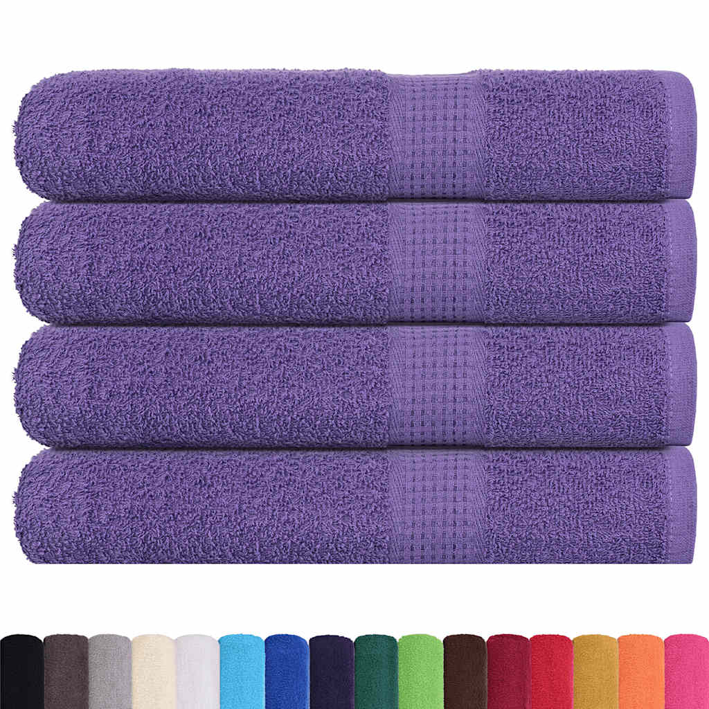 Towels "FROGN" 4 pcs Purple 100x200 cm 360 gsm