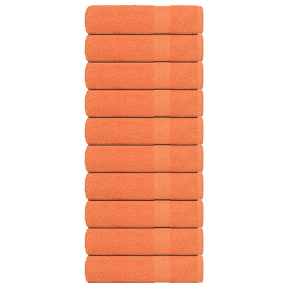 Bath Towels 10 pcs "FROGN" Orange 100x150 cm 100% Cotton