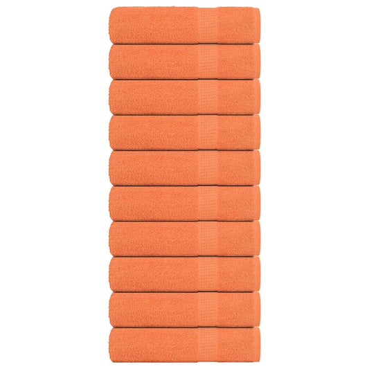Bath Towels 10 pcs "FROGN" Orange 100x150 cm 100% Cotton