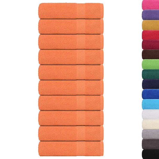 Bath Towels 10 pcs "FROGN" Orange 100x150 cm 100% Cotton