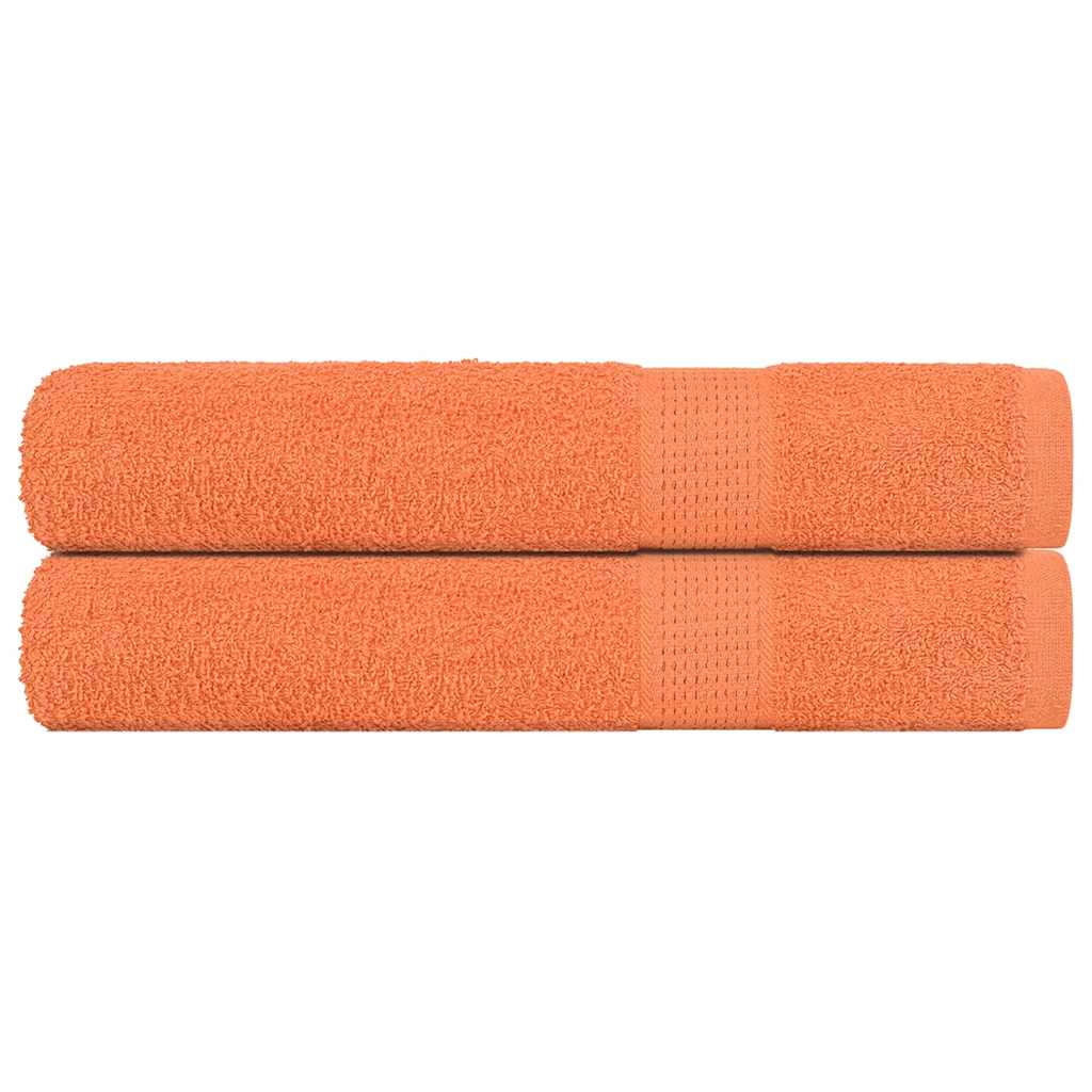 Sauna Towels 2 pcs "FROGN" Orange 80x200 cm 100% Cotton