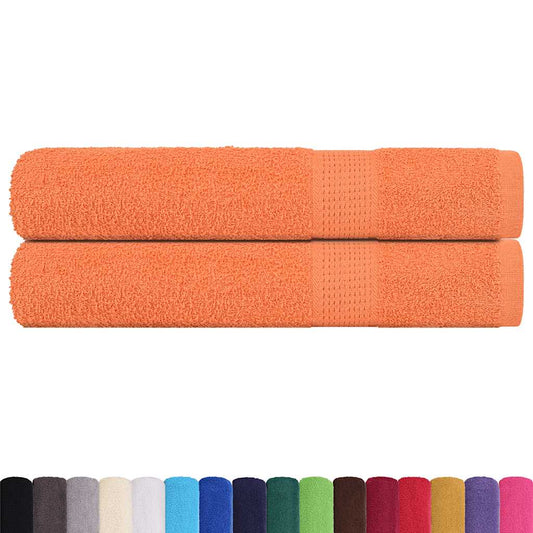 Sauna Towels "FROGN" 2 pcs Orange 80x200 cm 360 gsm