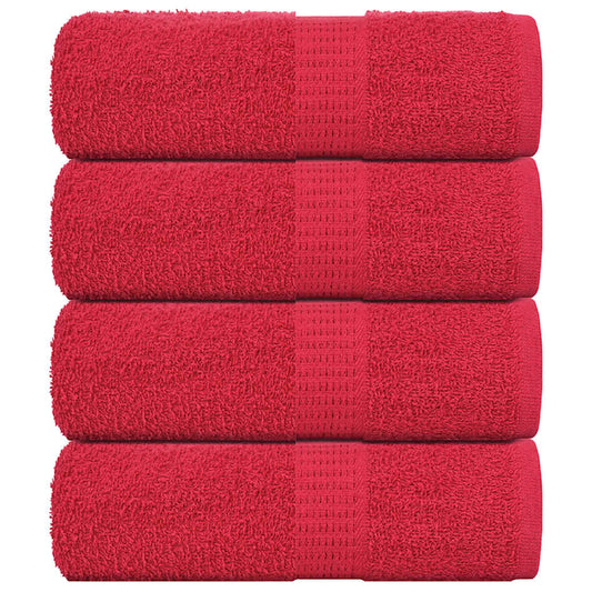 Wash Towels "FROGN" 4 pcs Red 30x30 cm 360 gsm