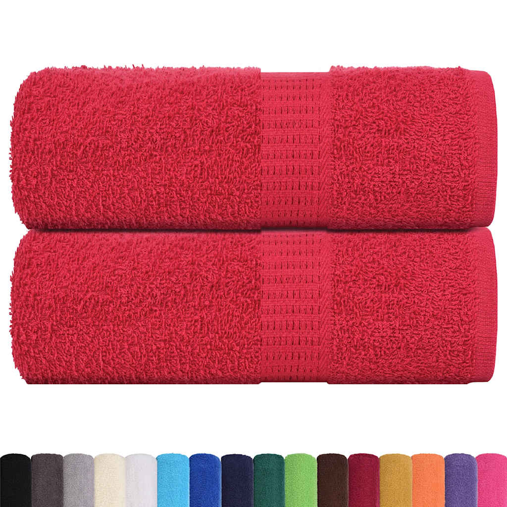 Guest Towels "FROGN" 2 pcs Red 30x50 cm 360 gsm